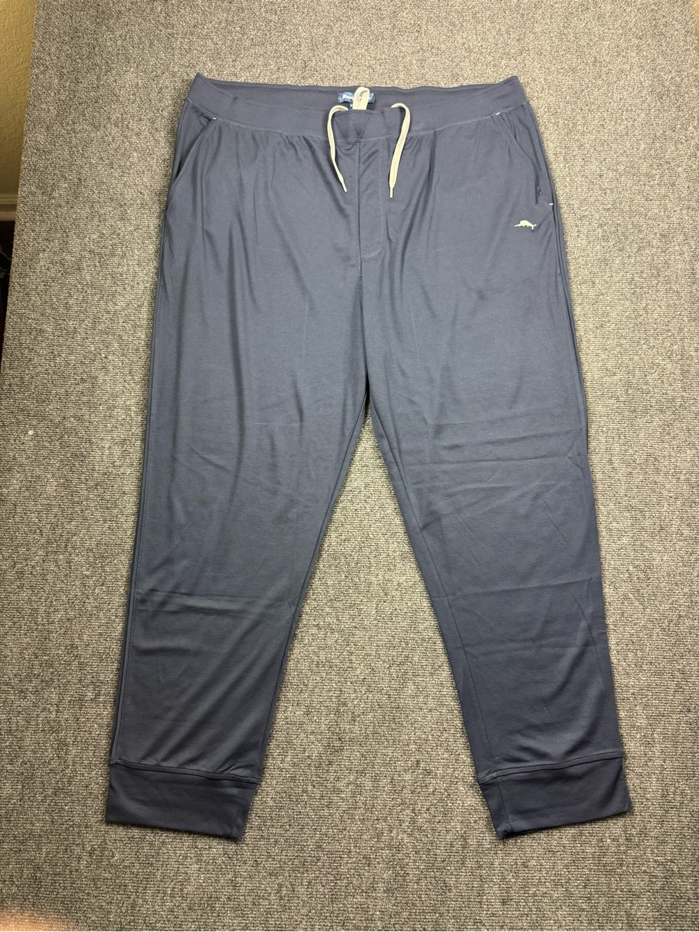New Tommy Bahama Men’s XXL Navy Blue Lounge Jogger Pants Drawstring Marlin